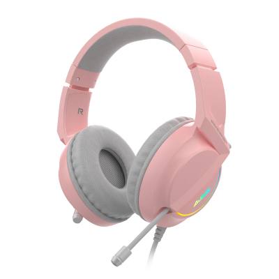 Ajazz AX365 Gaming Headset - Pink